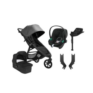 Baby Jogger City Mini GT 2.1 Duovogn inkl. Cybex Aton B2 i-Size Autostol Baby & Base, Stone Grey/Jet Black
