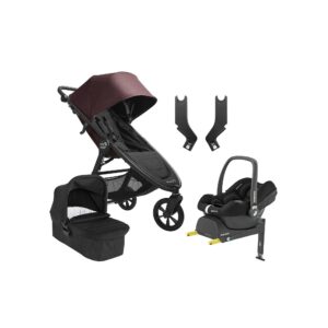 Baby Jogger City Mini GT 2.1 Duovogn inkl. Maxi-Cosi CabrioFix i-Size Autostol Baby & Base, Brick Mahogany/Jet Black