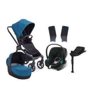 Baby Jogger City Sights Duovogn inkl. Cybex Aton B2 i-Size Autostol Baby inkl. Base, Deep Teal
