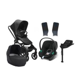 Baby Jogger City Sights Duovogn inkl. Cybex Aton B2 i-Size Autostol Baby inkl. Base, Rich Black
