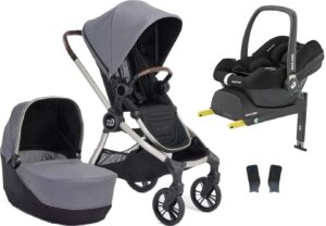 Baby Jogger City Sights Duovogn inkl. Maxi-Cosi CabrioFix i-Size Autostol Baby & Base, Dark Slate