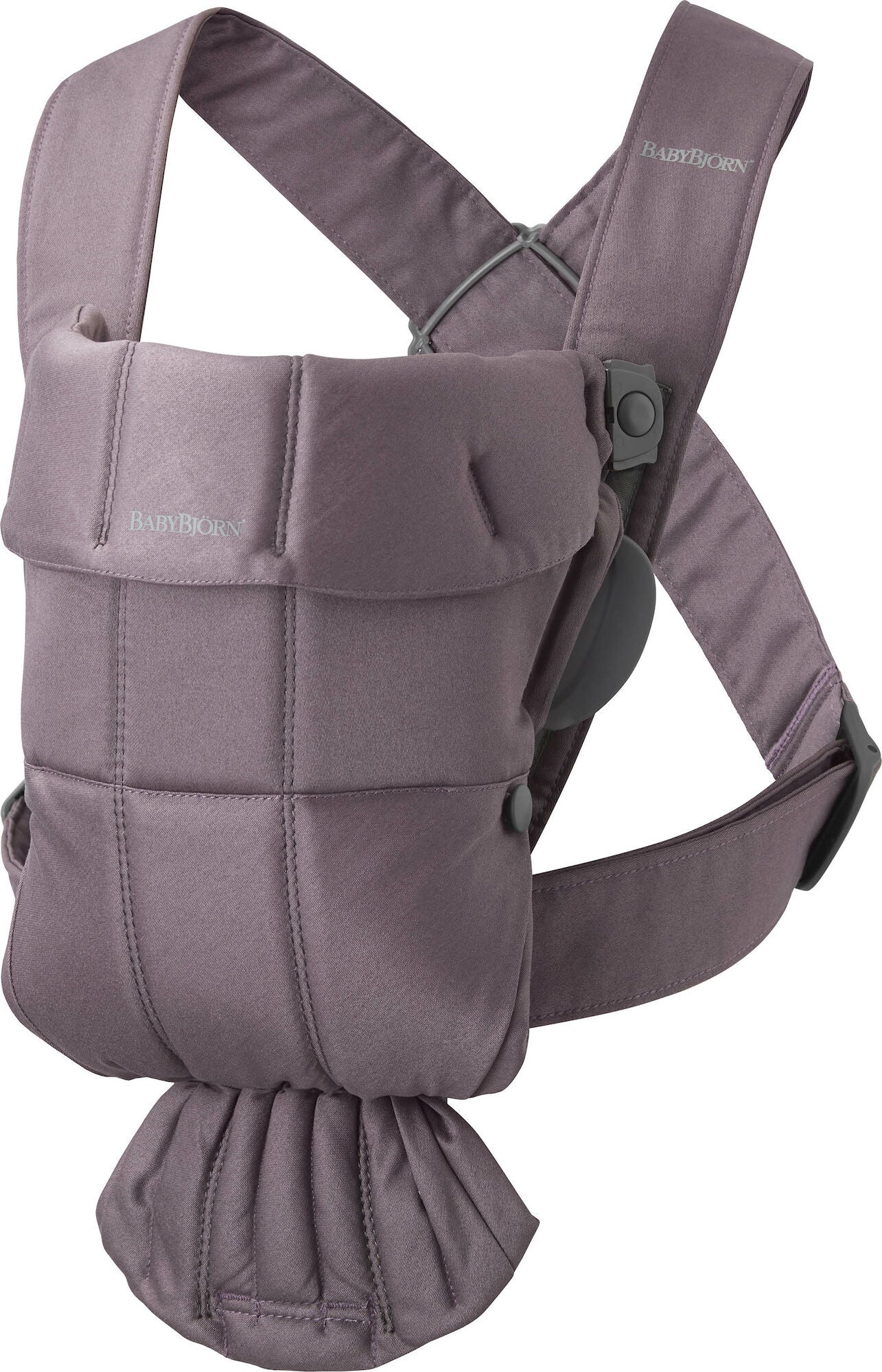 BabyBjörn Mini Bæresele Cotton, Mørkelilla BabyBjörn Mini Bæresele Cotton, Mørkelilla