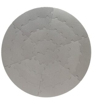BabyDan Legegulv - Ø 110 cm - Round About - Grå