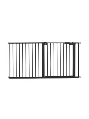 BabyDan Premier sikkerhedsgitter ekstra bred, sort, 145,5-151,7 cm