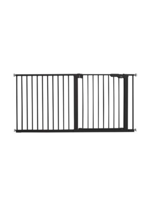 BabyDan Premier sikkerhedsgitter ekstra bred, sort, 151,8-158 cm