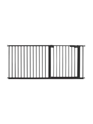 BabyDan Premier sikkerhedsgitter ekstra bred, sort, 164,9-171,2 cm
