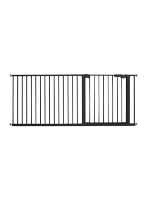 BabyDan Premier sikkerhedsgitter ekstra bred, sort, 177,8-183 cm