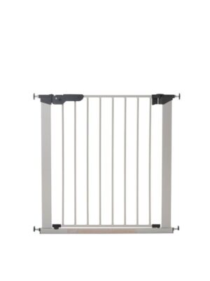 BabyDan Premier sikkerhedsgitter med 2 forlængere, sølv, 86-93,3 cm