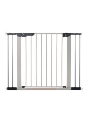 BabyDan Premier sikkerhedsgitter med 4 forlængere, sølv, 99-106,3 cm