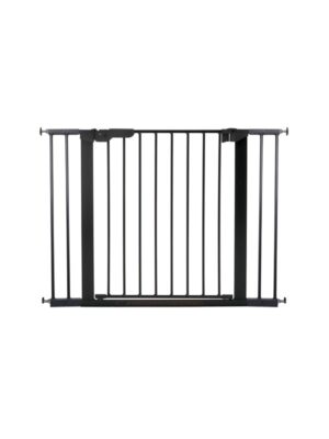 BabyDan Premier sikkerhedsgitter med 4 forlængere, sort, 99-106,3 cm