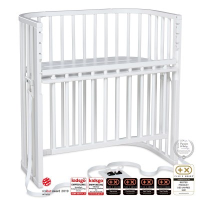 Babybay Boxspring Comfort Plus bedside crib - Hvid Babybay Boxspring Comfort Plus bedside crib - Hvid