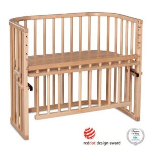 Babybay Maxi Comfort Plus bedside crib - Lakeret bøg