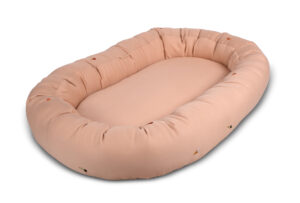 Babynest 2. generation – broderet Cool Summer design – Frappé