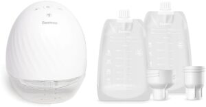 Beemoo Care Wearable Elektrisk Brystpumpe Single inkl. Modermælksposer 180 ml 30-pak