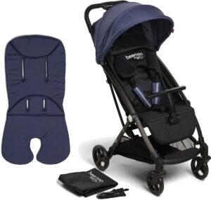 Beemoo Easy Fly+ Klapvogn inkl. Memory Foam Hynde, Crown Blue