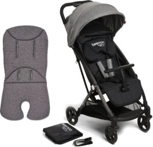 Beemoo Easy Fly+ Klapvogn inkl. Memory Foam Hynde, Grey Mélange