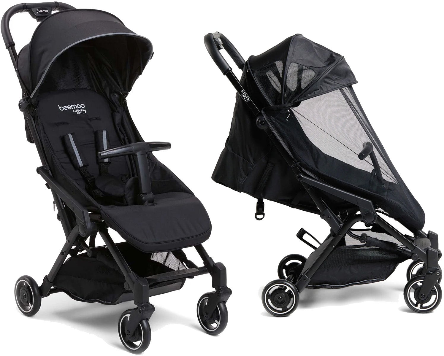 Beemoo Easy Fly Lux 3 Klapvogn inkl. Breezy Kaleche, Black Beemoo Easy Fly Lux 3 Klapvogn inkl. Breezy Kaleche, Black