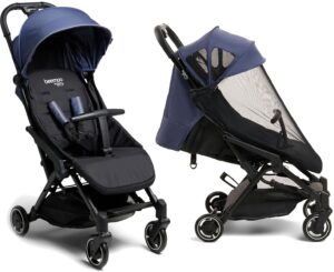 Beemoo Easy Fly Lux 3 Klapvogn inkl. Breezy Kaleche, Crown Blue