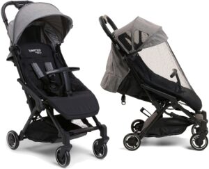 Beemoo Easy Fly Lux 3 Klapvogn inkl. Breezy Kaleche, Grey Mélange