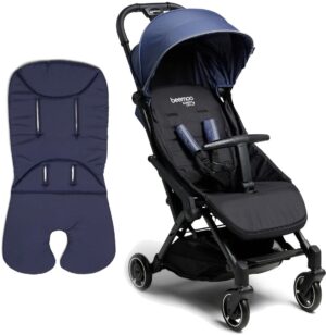 Beemoo Easy Fly Lux 3 Klapvogn inkl. Memory Foam Hynde, Crown Blue