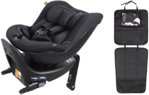 Beemoo Reverse i-Size Bagudvendt Autostol inkl. 3-in-1 Sædebeskyttelse , Black Stone