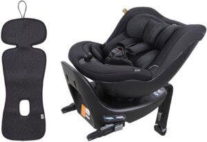 Beemoo Reverse i-Size Bagudvendt Autostol inkl. Ventilerende Hynde, Black Stone/Antracit