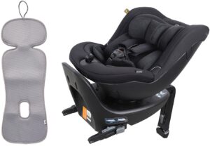 Beemoo Reverse i-Size Bagudvendt Autostol inkl. Ventilerende Hynde, Black Stone/Grey