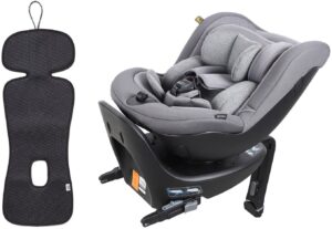 Beemoo Reverse i-Size Bagudvendt Autostol inkl. Ventilerende Hynde, Mineral Grey/Antracit