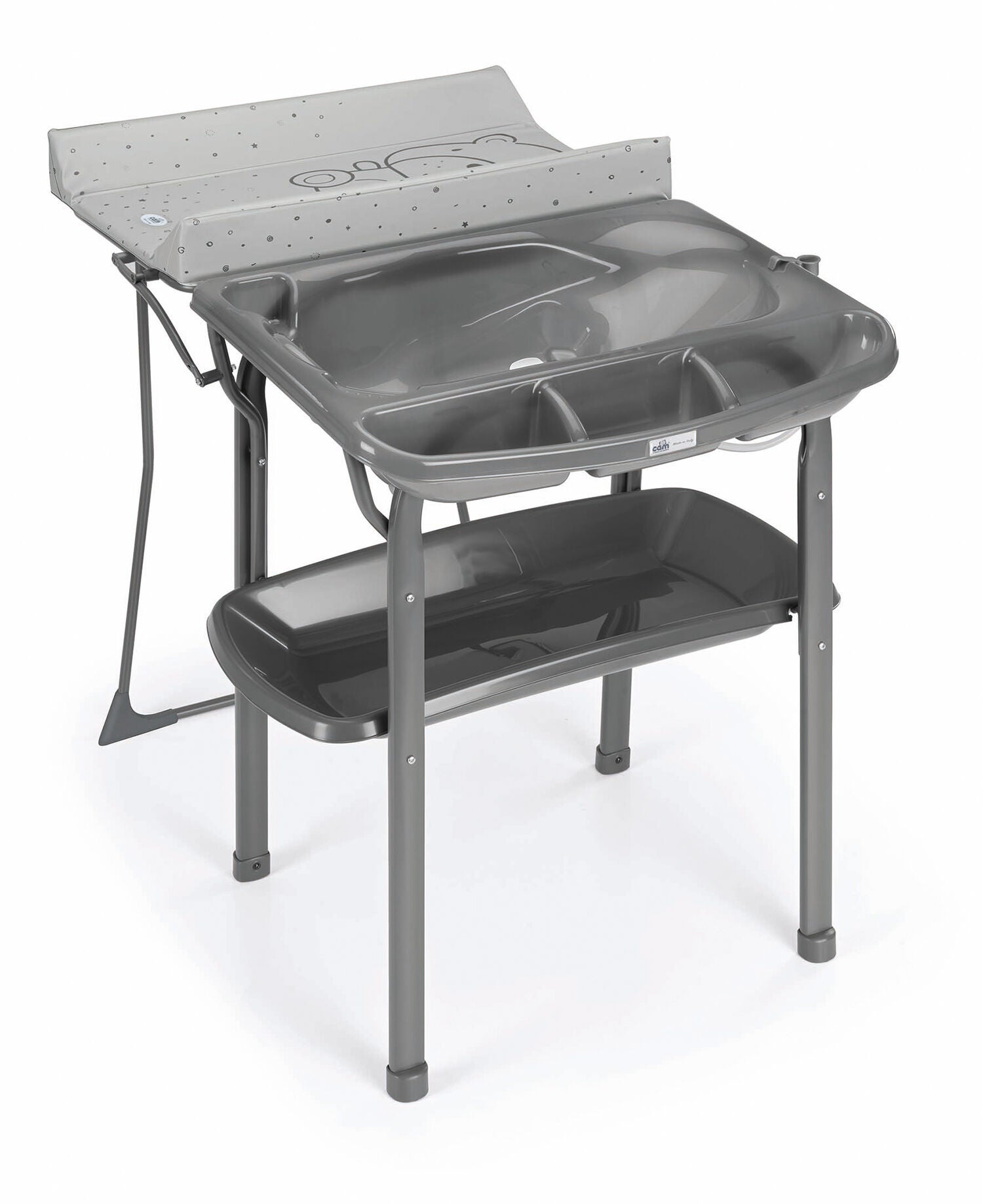 CAM Aqua Spa Puslebord med Badebalje, Grå CAM Aqua Spa Puslebord med Badebalje, Grå