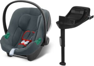 Cybex Aton B2 i-Size Autostol Baby inkl. Base One, Steel Grey