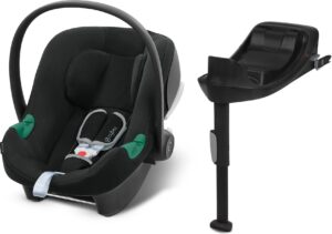 Cybex Aton B2 i-Size Autostol Baby inkl. Base One, Volcano Black