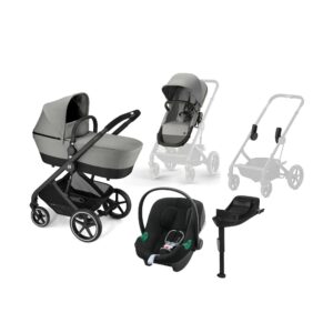 Cybex BALIOS S 2-in-1 Duovogn inkl. Aton B2 i-Size Autostol Baby & Base, Dove Grey