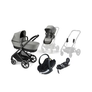 Cybex BALIOS S 2-in-1 Duovogn inkl. BeSafe iZi Go Modular X2 i-Size Autostol Baby & Base, Dove Grey