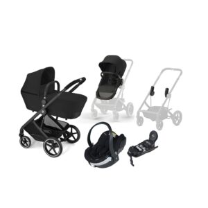 Cybex BALIOS S 2-in-1 Duovogn inkl. BeSafe iZi Go Modular X2 i-Size Autostol Baby & Base, Nebula Black