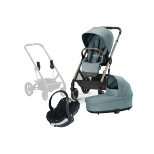 Cybex BALIOS S Lux Duovogn inkl. BeSafe iZi Go Modular X2 i-Size Autostol Baby, Sky Blue/Taupe