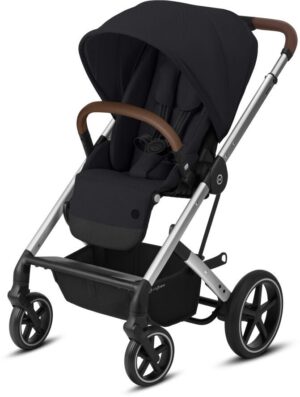 Cybex Balios S Lux Klapvogn, Deep Black/Silver
