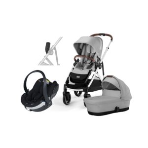 Cybex GAZELLE S Duovogn inkl. BeSafe iZi Go Modular X2 i-Size Autostol Baby, Lava Grey/Silver