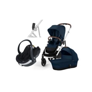 Cybex GAZELLE S Duovogn inkl. BeSafe iZi Go Modular X2 i-Size Autostol Baby, Ocean Blue/Silver
