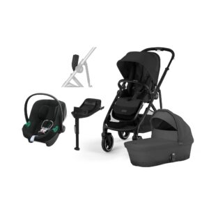Cybex GAZELLE S Duovogn inkl. Cybex Aton B2 i-Size Autostol Baby inkl. Base, Moon Black/Black