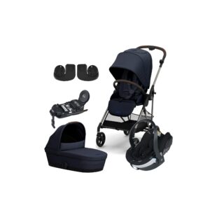 Cybex MELIO Duovogn inkl. BeSafe iZi Go Modular X2 i-Size Autostol Baby & Base, Ocean Blue
