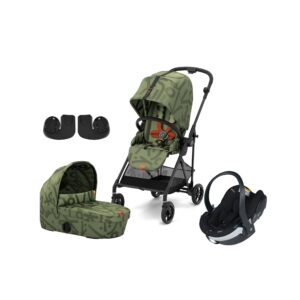 Cybex MELIO Street Duovogn inkl. BeSafe iZi Go Modular X2 i-Size Autostol Baby, Olive Green