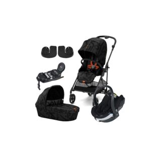 Cybex MELIO Street Duovogn inkl. BeSafe iZi Go Modular X2 i-Size Autostol Baby & Base, Real Black