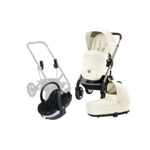Cybex TALOS S Lux Duovogn inkl. BeSafe iZi Go Modular X2 i-Size Autostol Baby, Seashell Beige/Taupe