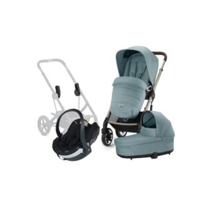 Cybex TALOS S Lux Duovogn inkl. BeSafe iZi Go Modular X2 i-Size Autostol Baby, Sky Blue/Taupe