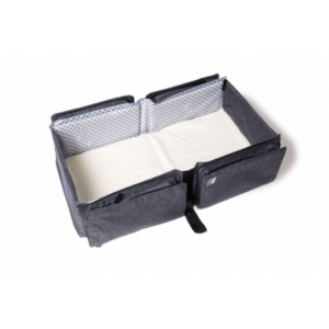 Doomoo basics 2in1 pusletaske og rejseseng - Grå