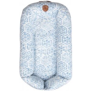 EcoViking organic babynest - Mediterranean Blue