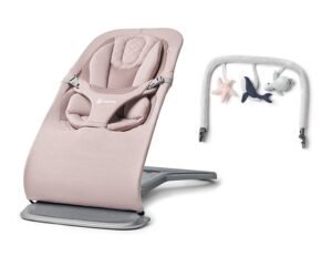 Ergobaby Evolve 3-in-1 Skråstol inkl. legetøjsbøjle, Blush Pink