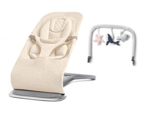 Ergobaby Evolve 3-in-1 Skråstol inkl. legetøjsbøjle, Cream