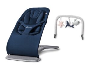 Ergobaby Evolve 3-in-1 Skråstol inkl. legetøjsbøjle, Midnight Blue