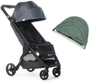 Ergobaby Metro+ Klapvogn inkl. Ekstra Kaleche, Slate Grey/Sea Grass